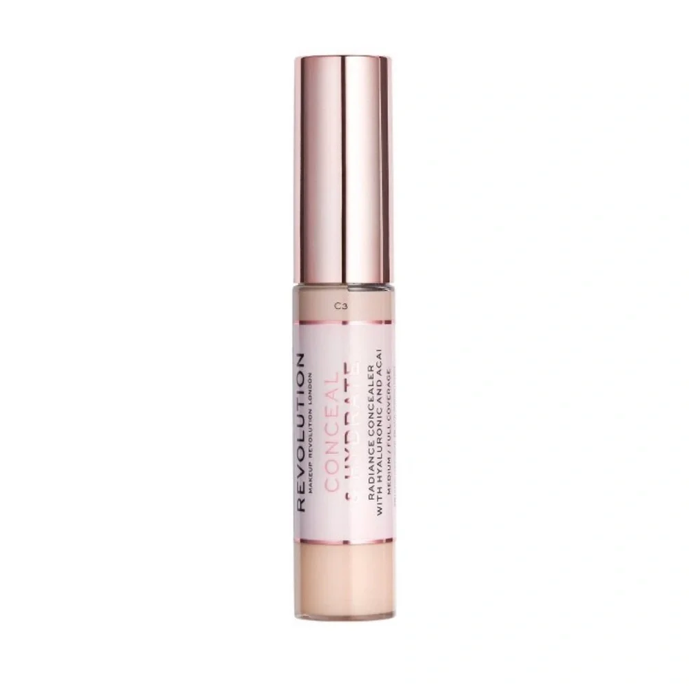 NEW Makeup Revolution Conceal & Hydrate Concealer - Shade C4 For Light Skin Tone